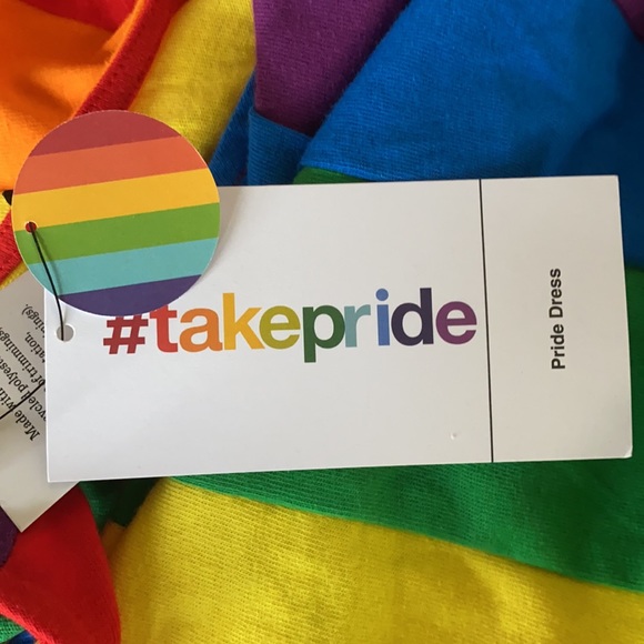 LGBTQ Rainbow Pride Dress with Pockets - Picture 4 of 4